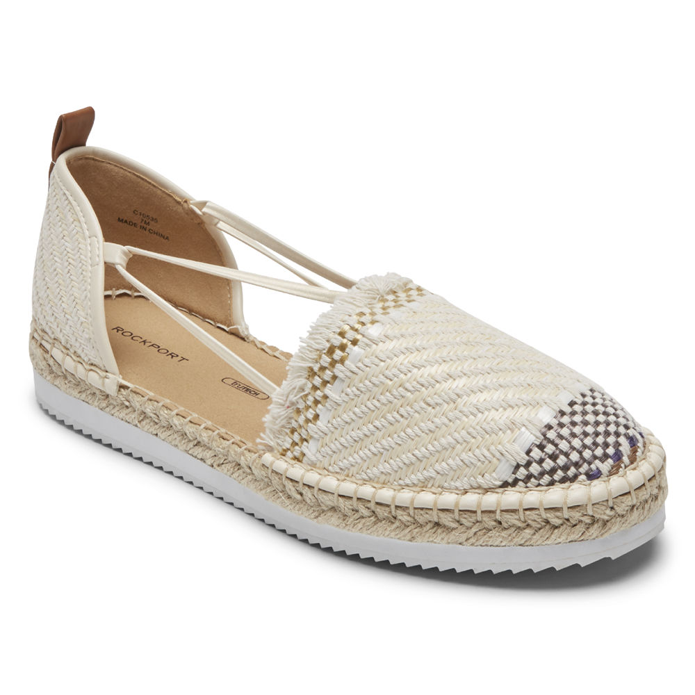 Rockport Womens Seaview Bungee - Slip-On Beige - ZGY914728